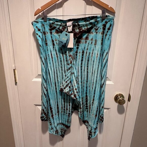 NWT Speedo Blue & Brown Tie-dye Coverup - Size XL - Picture 1 of 4